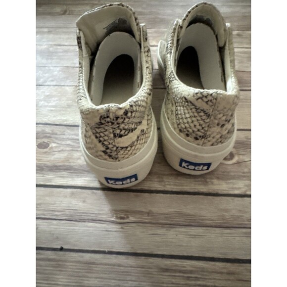 Keds Remi Slip on, Sneaker Womens, Cream Snakeskin Leather, 8 Medium - Picture 6 of 8